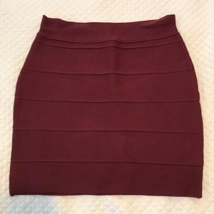 Wine bandage skirt
